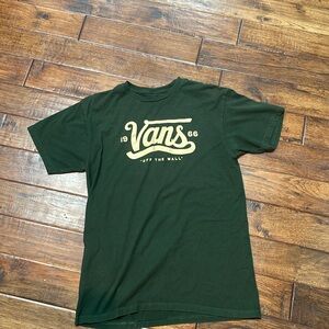 Vans medium green T shirt.